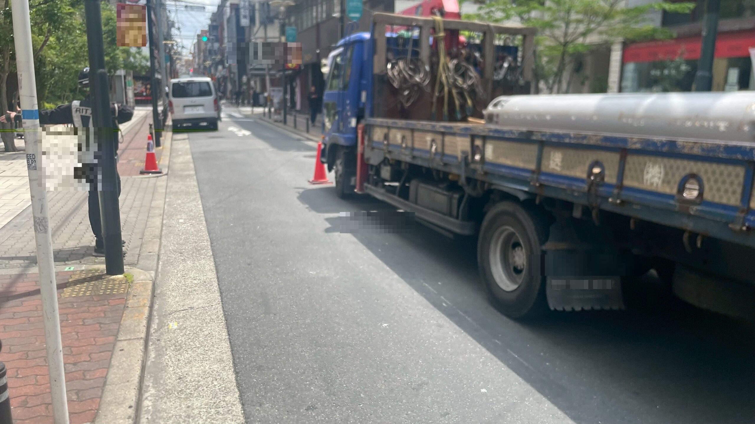 クレーン柱部分の搬出